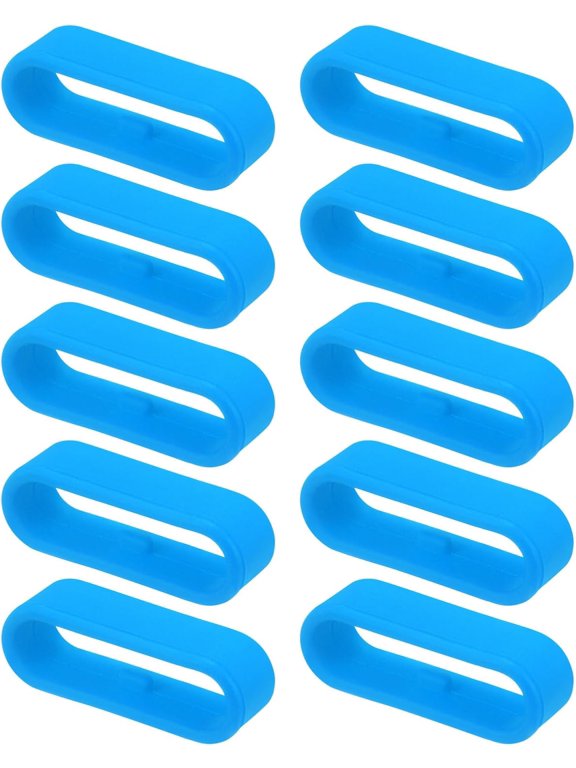 -Watch Band Strap Loops Silicone Replacement Fastener Rings Silicone Watch Holder Keeper