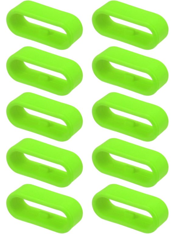 -Watch Band Strap Loops Silicone Replacement Fastener Rings Silicone Watch Holder Keeper