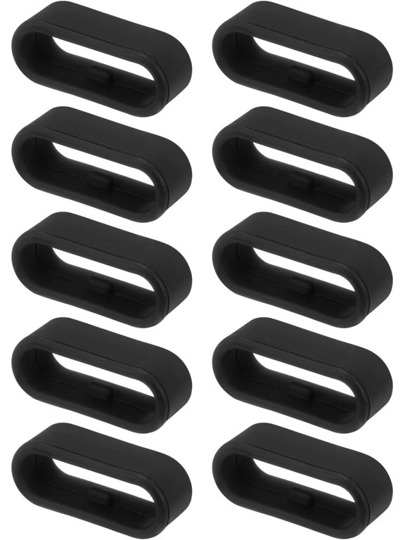 -Watch Band Strap Loops Silicone Replacement Fastener Rings Silicone Watch Holder Keeper