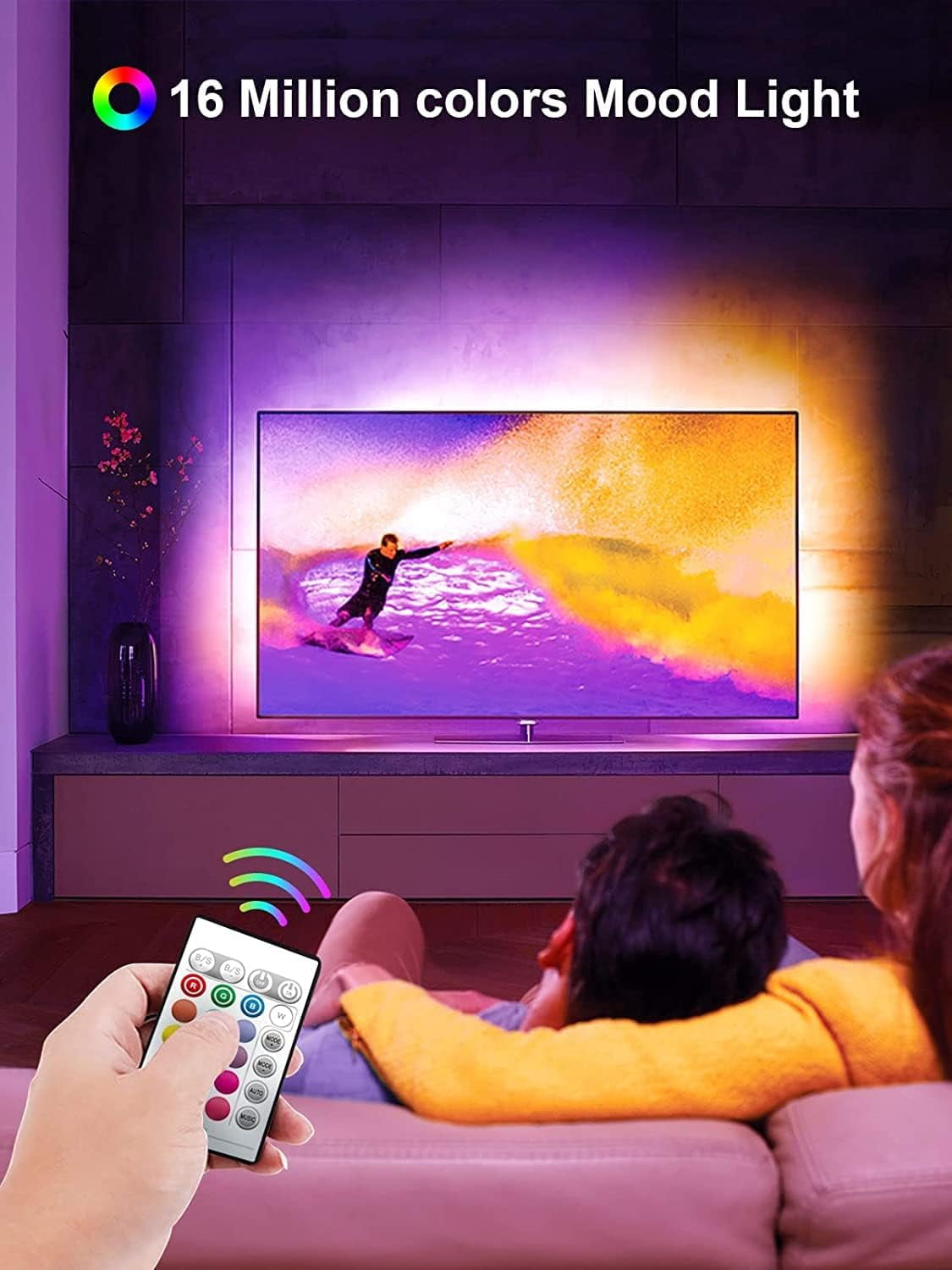 UITTG-TV LED Backlights, Music Sync LED TV Backlight, for 60-85 Inch TV ...