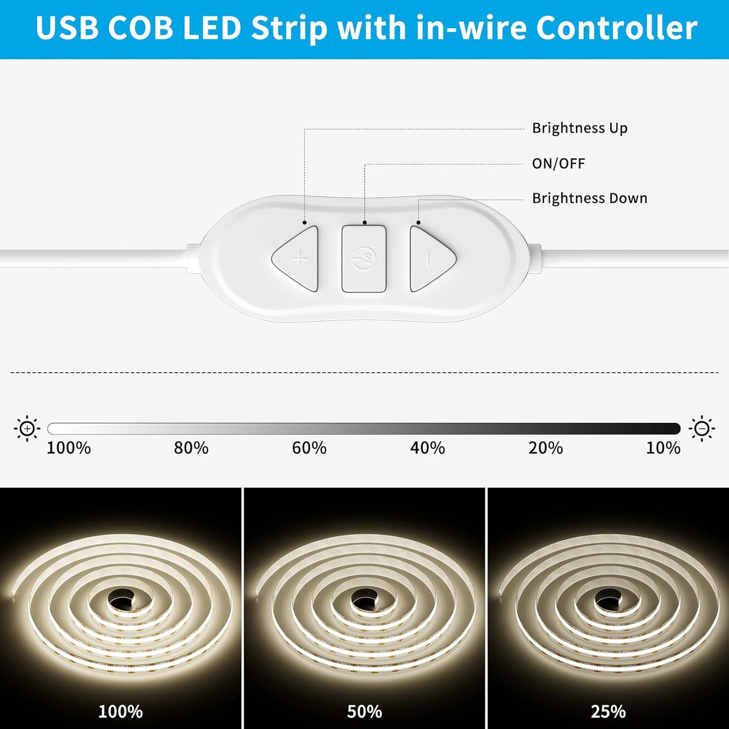 DFRobot 5V COB LED Strip Light - Yellow DFRobot 5V COB LED Strip Light - Yellow