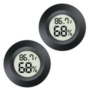 UIWRNX Mini Digital Hygrometer Gauge Indoor LCD Monitor Temperature Outdoor 2 Pack