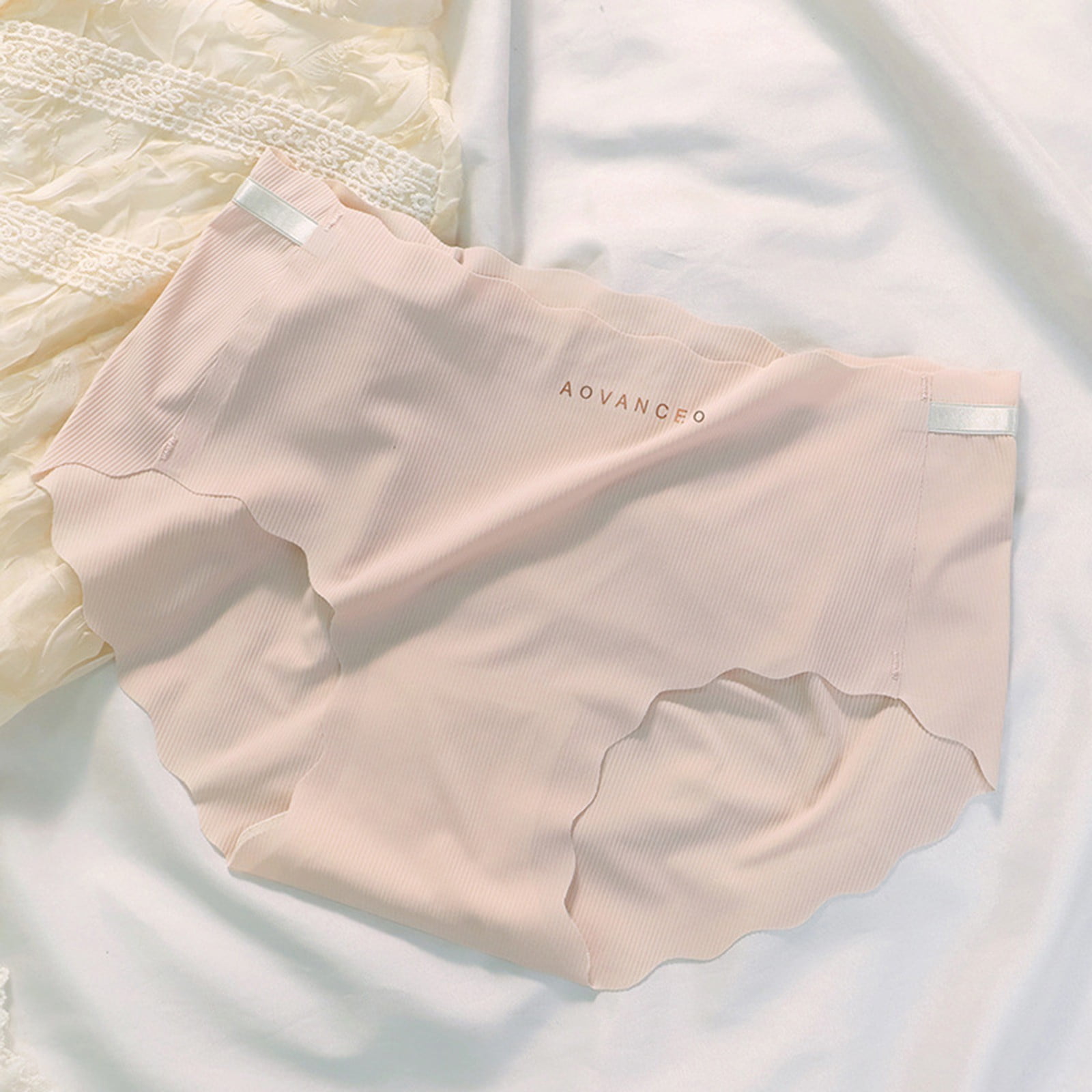 UIX 3D Peach Hip Seamless Edge Comfortable Ice Silk Pants Women's Sweet ...