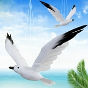UIX Realistic Seagull Feather Ornament Ideal for Garden Home Event and Mall Decorations Naturalistic Bird Display