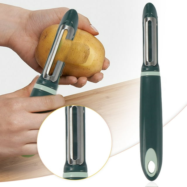 UIX Swivel Vegetable Peeler, Stainless Steel Blades, Soft Comfortable