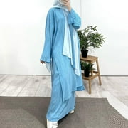 UIX Women's Long Sleeve Dress Vintage Pullover Abaya Prayer Clothes