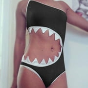 UIX Womens Suit Shark Design Swimsuit Swimsuit Bathing Swimwears
