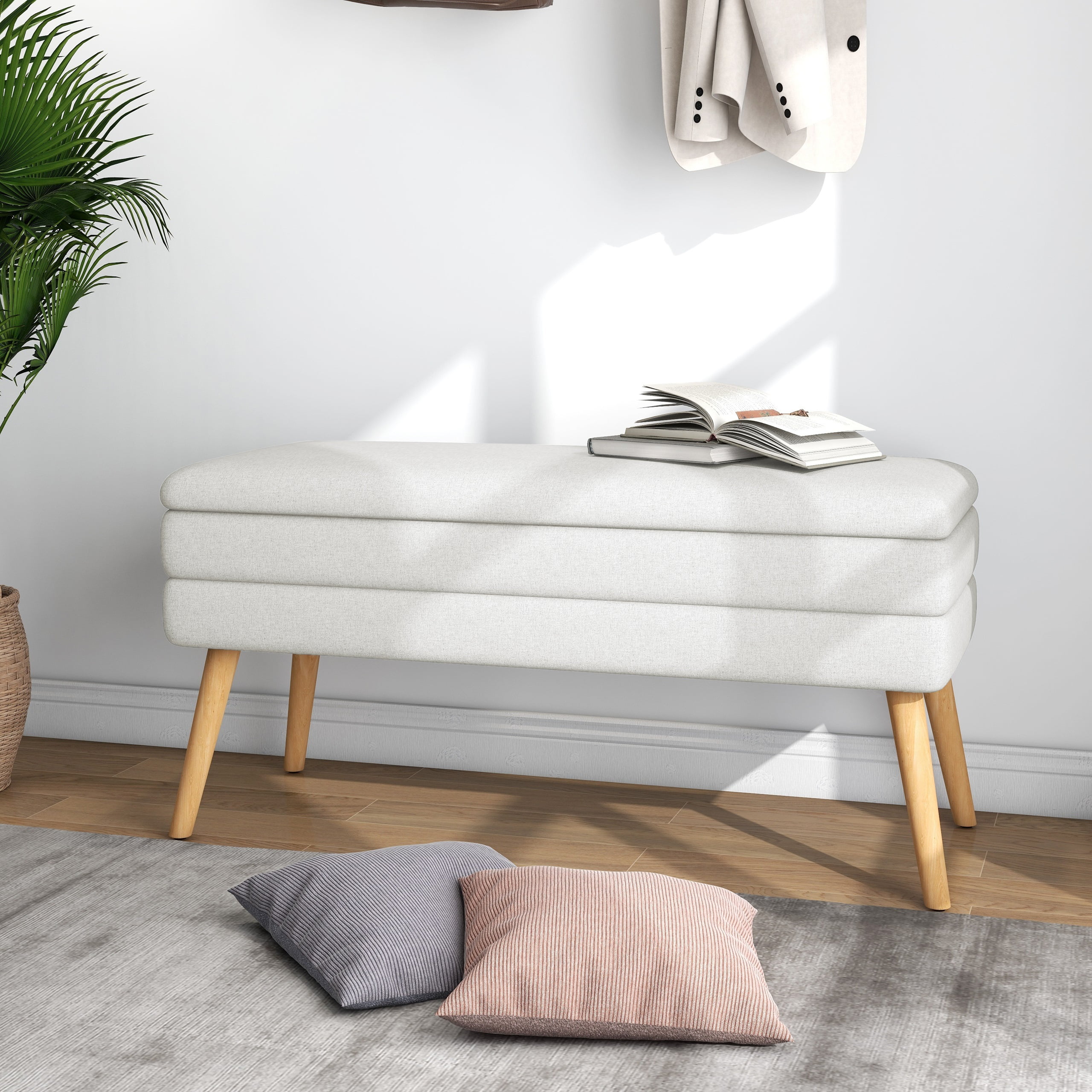 UIXE 40.92" Storage Ottoman Bench Bedroom Benches Storage Large Foot