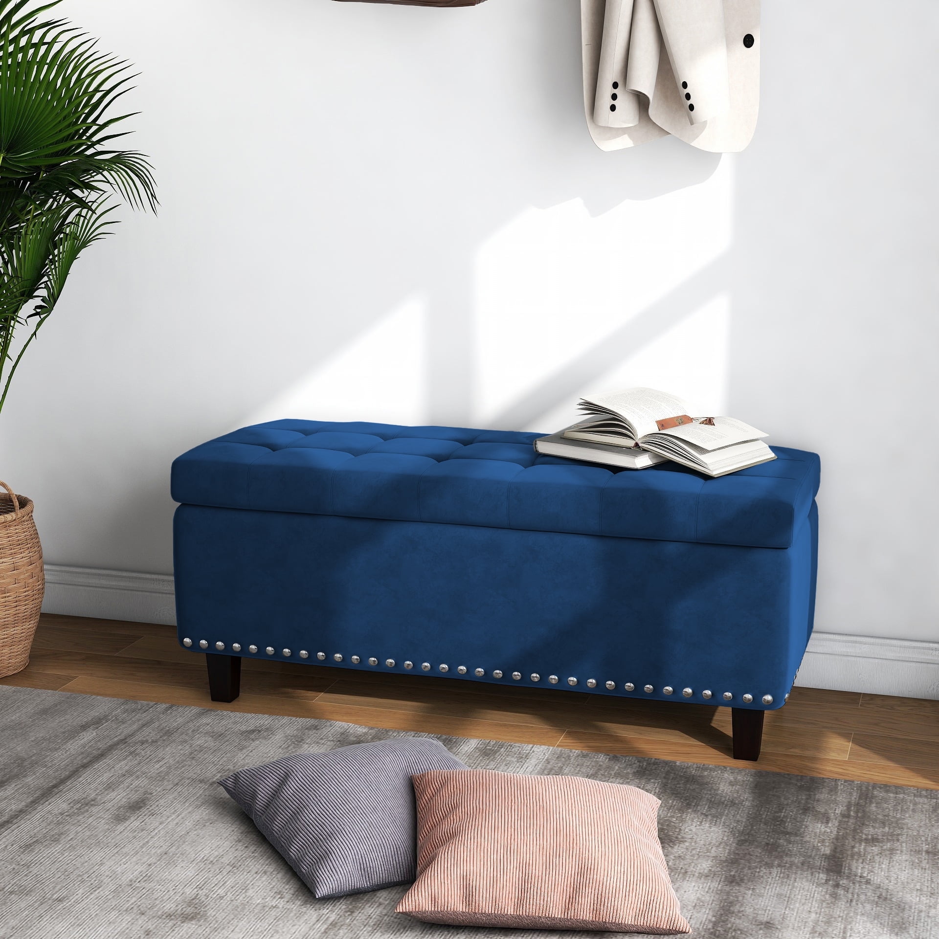 UIXE 41.3" Storage Ottoman Bench Bedroom Benches Storage Large Foot ...