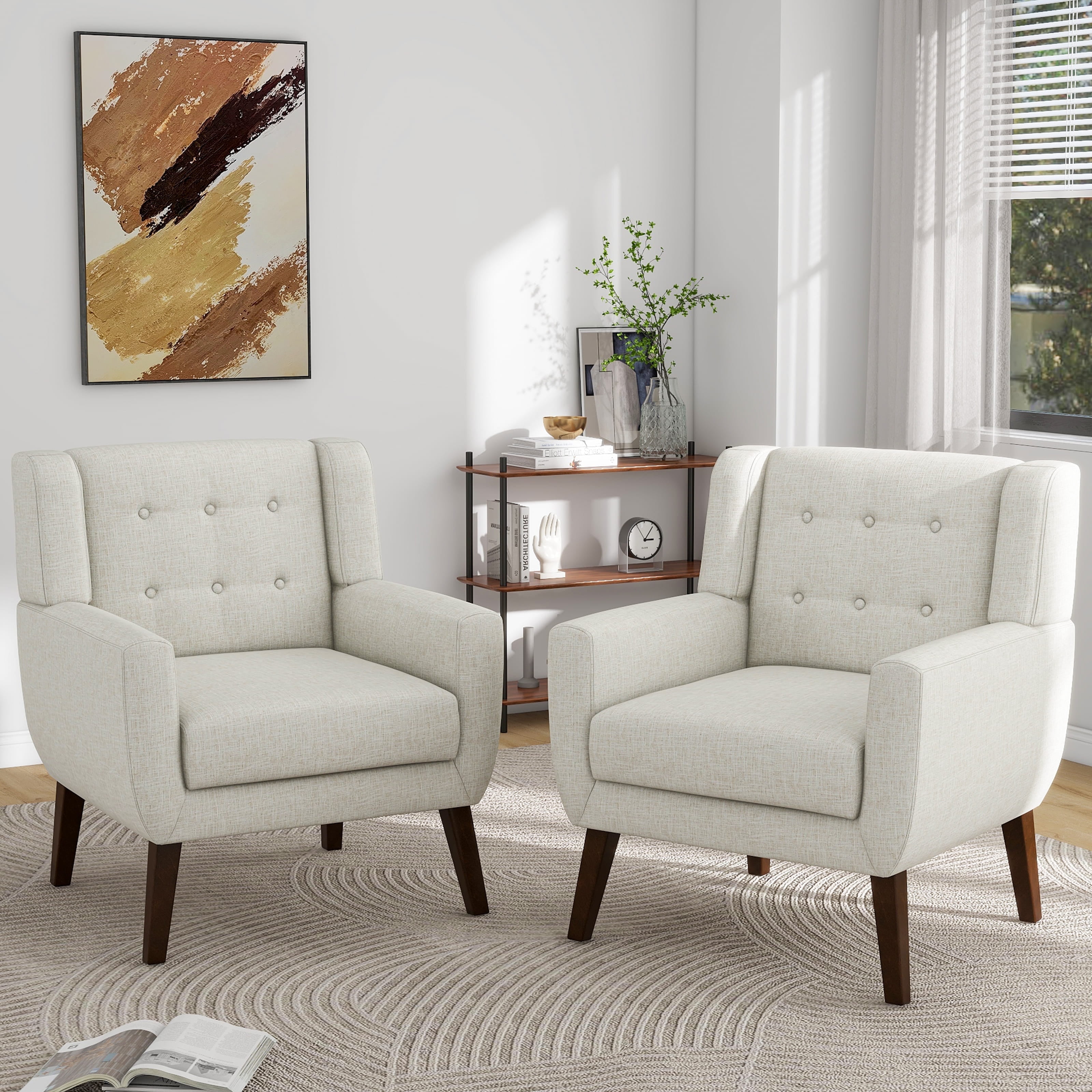 Beige accent chairs walmart hotsell