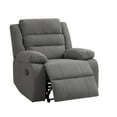 thumbnail image 1 of UIXE Recliner Chair Fabric Recliners Sofa with Armrests & Backrest for Living Room, Bedroom, Nursery Push Back Armchair for Adults, Gray, 1 of 7