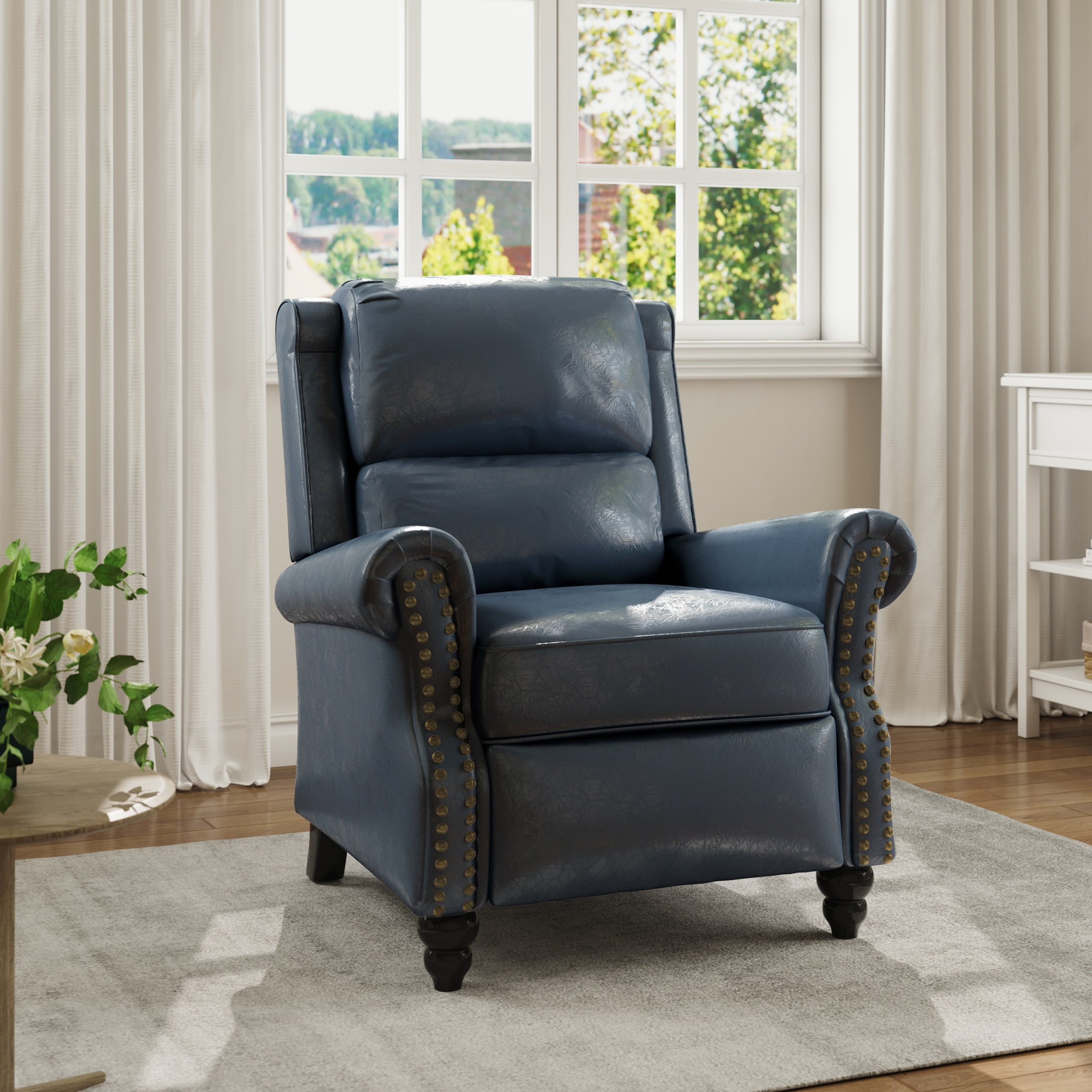 Navy Blue Recliner Chair