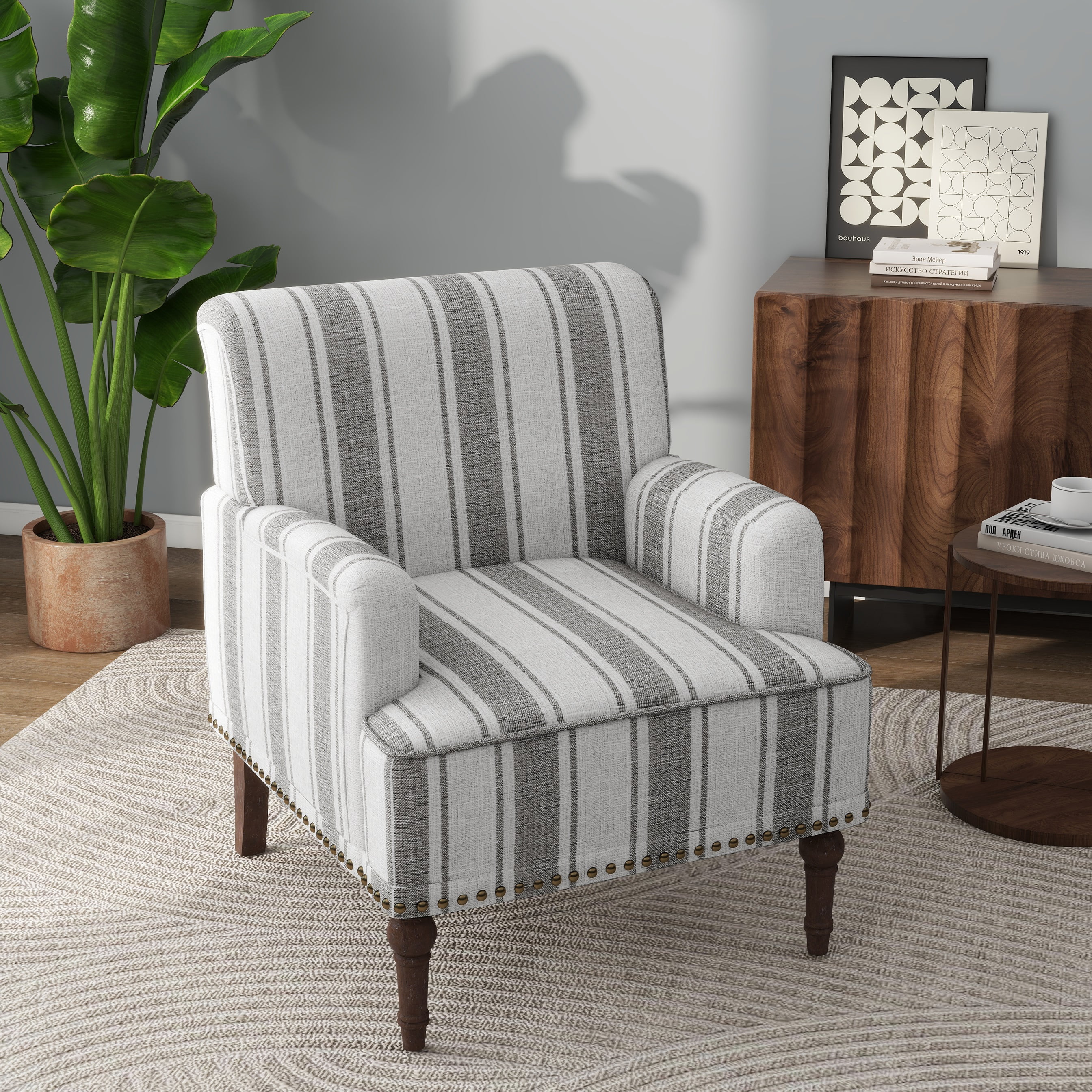 Single Sofa Wide Seat Accent Chair Large Bedroom Chair Oversized