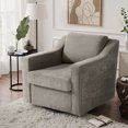 thumbnail image 1 of UIXE Swivel Accent Chair, Chenille Upholstered Arm Chair for Living Room, Modern Club Armchair Comfy Single Sofa Bedroom Reading Seat, Sand, 1 of 8