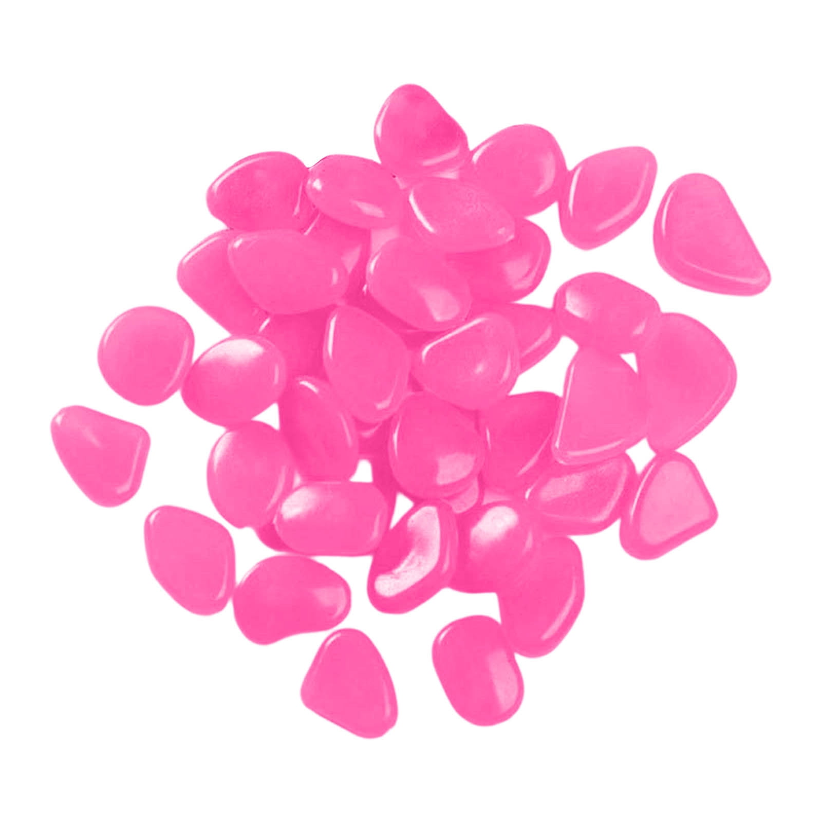 UJMNHYGT 100 PCS Glowing Rocks for Outdoor Decor, Glow Pebbles Luminous ...