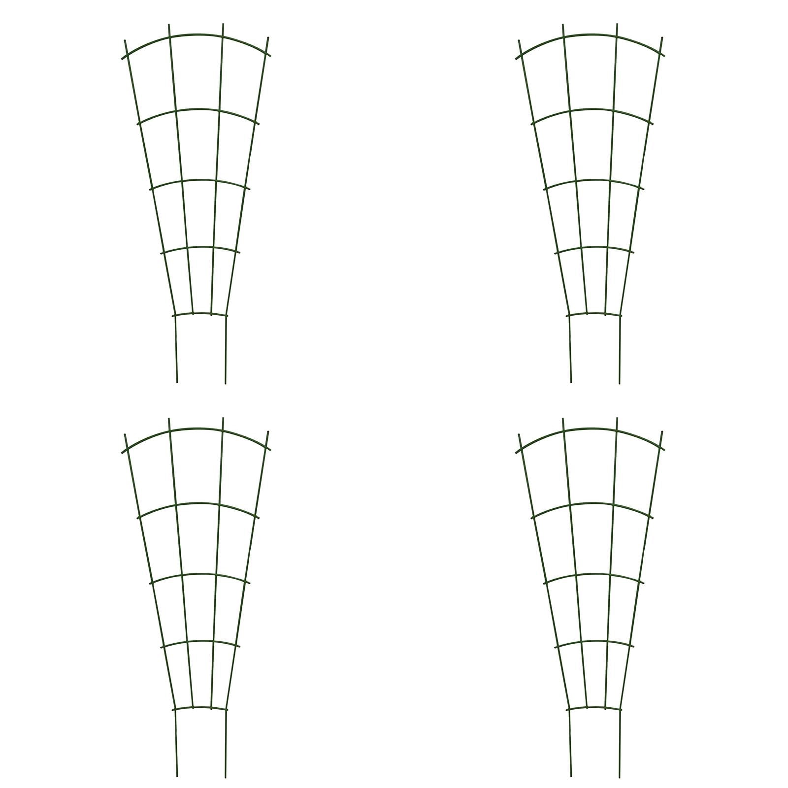 UJMNHYGT 2 Pack Stackable Metal Trellis for Climbing Outdoor Indoor, Sturdy Garden Trellis for Potted Vine Support Stakes Rustproof Design Decorative Support