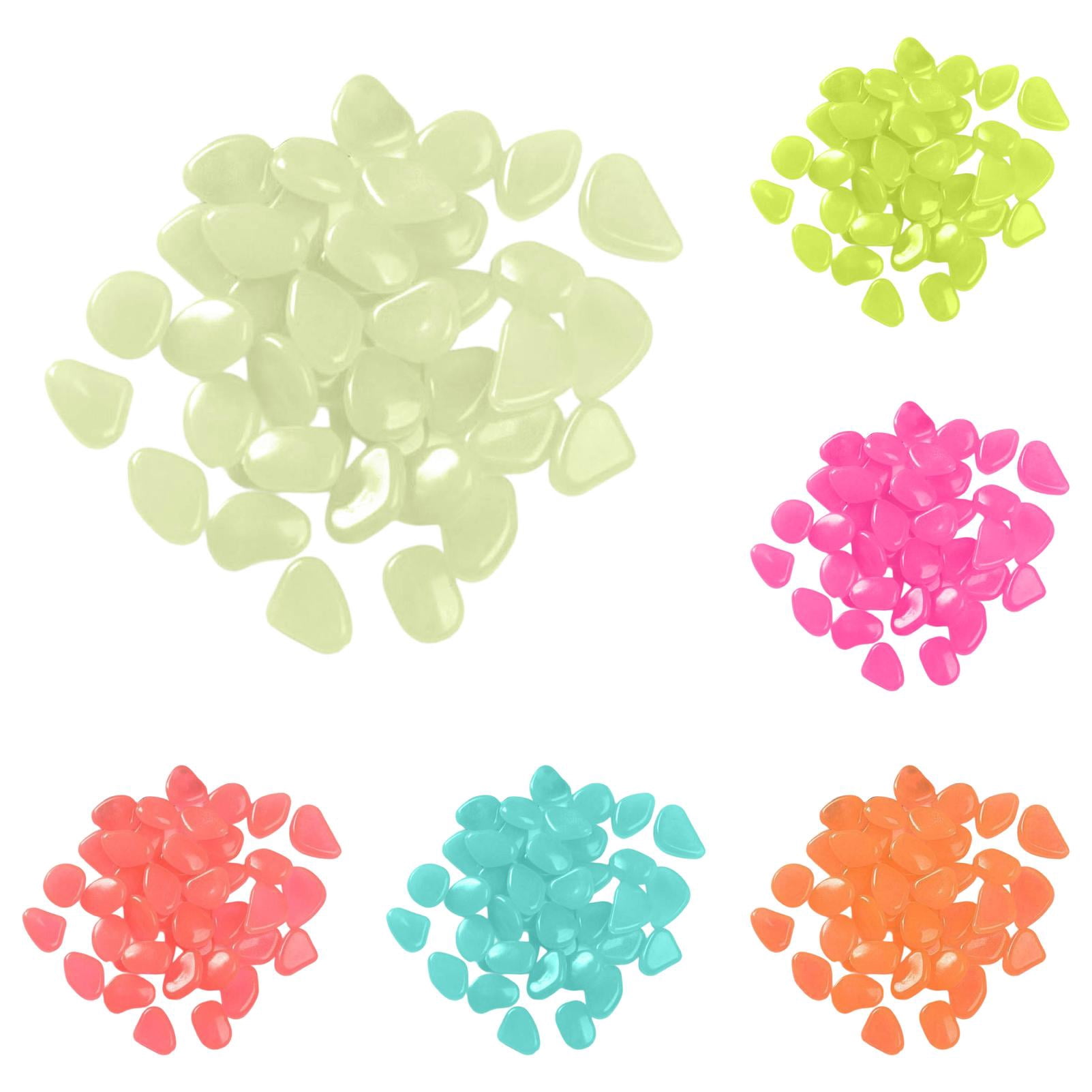 Walmart Rocks UJMNHYGT 600 PCS Glowing Rocks for Outdoor Decor, Glow Pebbles Luminous ...