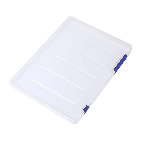 UJMNHYGT A4 File Box Paper Organizers Holder, Transparent Document Paper Project Case, 11.81x8.86x0.79 Inch Storage Container Box File Protector for Magazine Scrapbook Office School Supplies