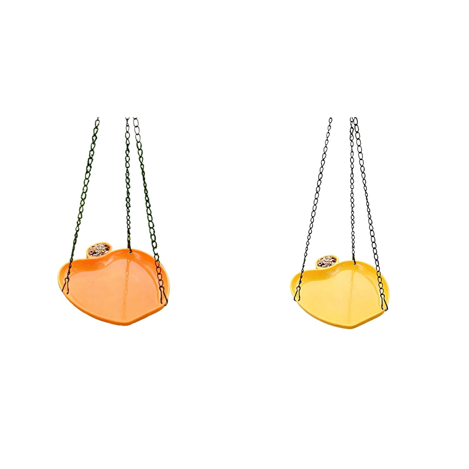 UJMNHYGT Hanging Bird Bath, Hanging Birdbath Bird Feeder for Outdoors, Birds Water Wild Feeders Tray Bowl Accessories with Bird Baths Bowls for Garden Balcony Decoration