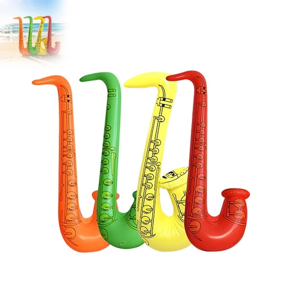 UJMNHYGT Inflatable Rock Band Toy Set, Blow Up Guitar Musical Instrument Party Props, Rock Star Decorations for Carnival Party Favors Rock and Roll Supplies