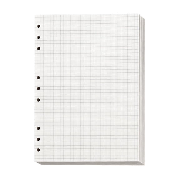 UJMNHYGT Loose Leaf Paper 45 Sheets Wide Ruled 7.09x10.24 Inch, Bulk Office Filler Sheets 9 Hole Punched, Wide Ruled Notebook Paper for 9 Ring Binder