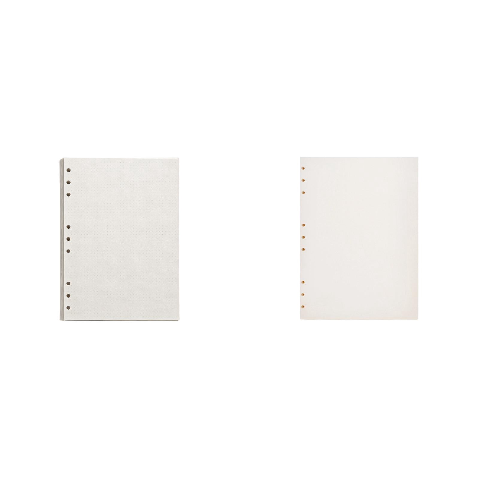 UJMNHYGT Loose Leaf Paper 45 Sheets Wide Ruled 7.09x10.24 Inch, Bulk Office Filler Sheets 9 Hole Punched, Wide Ruled Notebook Paper for 9 Ring Binder