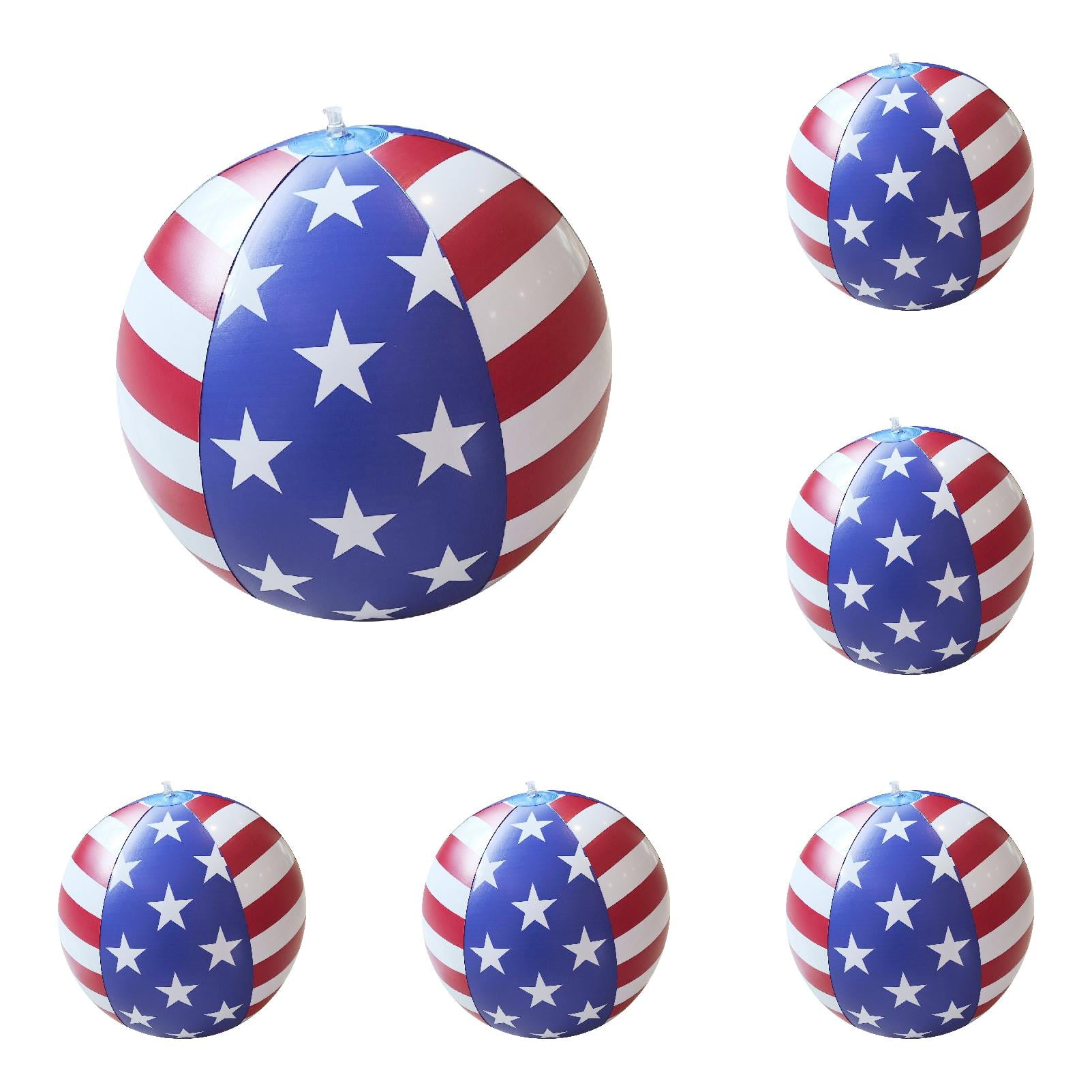 UJMNHYGT Patriotic Beach Balls 15.74 Inch, Inflatable Ball Filled with ...