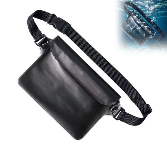 UJMNHYGT Waterproof Pack for Men Women, Large Capacitive Touch Screen Dry Bag for Kayaking Paddle Boarding Waterpark Swimming, Adjustable Waist Strap Pouch for Cell Phone