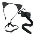 thumbnail image 1 of UJNDER 3 Piece cat Ears and Tail Accessory Set for Halloween Dress Up Parties and Animal Themed Celebrations Black, 1 of 8