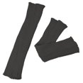 thumbnail image 1 of UJNDER Autumn Winter Knitted Leg Warmers Loose Retro Stacked Socks For Girls Mid Calf Foot Covers Grey, 1 of 3
