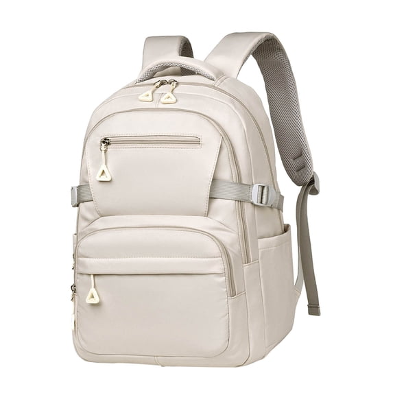 UJNDER Backpack for School Large Capacity Stylish Backpack with Multiple Pockets, Lightweight Waterproof Daypack for Travel and College Bookbag for Girls 01_Beige,One Size