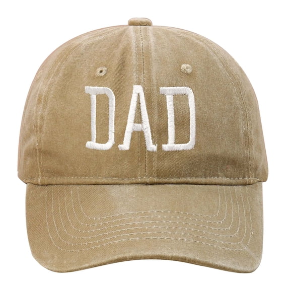 UJNDER Baseball Caps Father's Day Dad Embroidered Printed Cap For Stylish Men Customized Gift Hat For Dad On Birthday Or Special Occasions Khaki