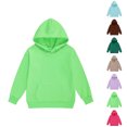 thumbnail image 1 of UJNDER Boys Hoodie Boys Girls and Toddlers Pullover Hoodie Sweatshirts Casual Top Comfort Tops,Light Green,8-9 Years, 1 of 1