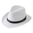 thumbnail image 1 of UJNDER Breathable Summer Sun Hats for Men Women Stylish Panama Straw Cowboy Hat with Wide Rolled Brim and for Outdoor Beach Casual Wear WH2, 1 of 3