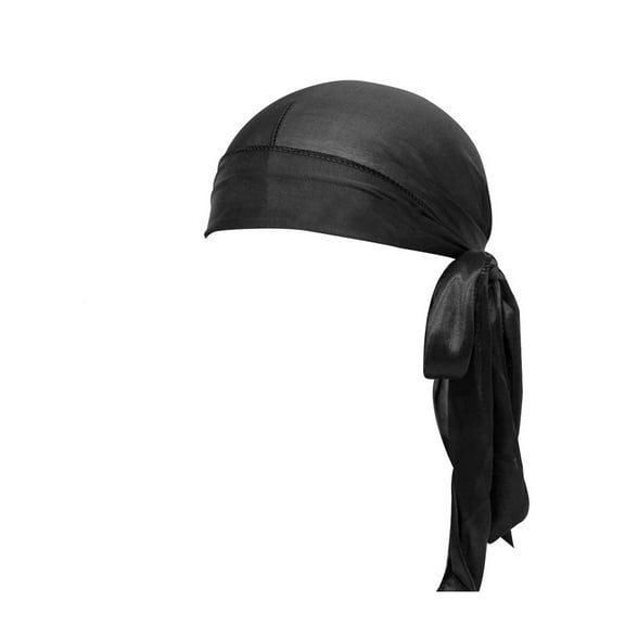 UJNDER Bucket Hats Silk Du Rags For Men And Women Ideal For Braids And Locs Styling Satin Headwrap For Hair Protection Black