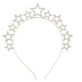 thumbnail image 1 of UJNDER Carnival GlamourGal Star Headband Alloy Five Pointed Star Hair Accessory for Festive Occasions With Elegant Design Gold, 1 of 3