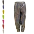 thumbnail image 1 of UJNDER Carnival Kids Sparkly Metallic Harem Dance Trousers Loose Fit for Hop Street Performance Kids Pants,02_Black,3-4 Years, 1 of 8