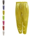 thumbnail image 1 of UJNDER Carnival Kids Sparkly Metallic Harem Dance Trousers Loose Fit for Hop Street Performance Kids Pants,02_Gold,11-12 Years, 1 of 8