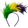 thumbnail image 1 of UJNDER Carnival Stylish Feather Headband for Parties Festivals Stage Performances and Celebrations Hair Accessory 03-Dark Purple, 1 of 3