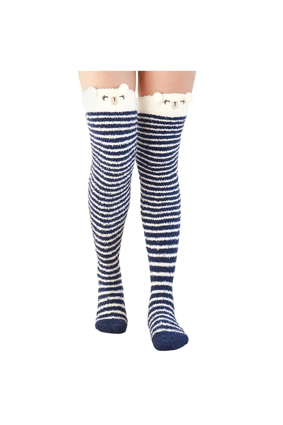 Womens Over Knee Suspender Socks With Built In Silk Panty All In One Hosiery For Special Nights U