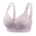thumbnail image 1 of UJNDER Casual Adjustable Breathable Top Bra Underwear No Steel Ring Gathering Adjusting Bras for Women Light Purple 46, 1 of 8