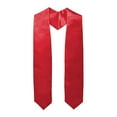 thumbnail image 1 of UJNDER Casual Solid Color Senior Year Ribbon Scarf Stylish Accessory for Every Occasion Graduation Red, 1 of 5