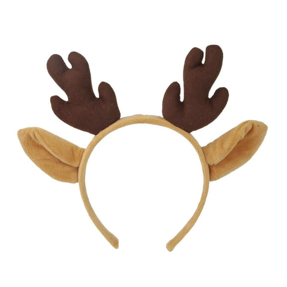 UJNDER Christmas Headband Reindeer Ear Hair Accessories for Children Dress Up Props Hair Accessories Coffee