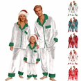 thumbnail image 1 of UJNDER Christmas Pajamas for Family Fleece Long Sleeve Cozy Holiday Festive Nightwear Outfit for Mom,02_Green,L, 1 of 6