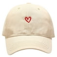 thumbnail image 1 of UJNDER Classic Washed Heart Hat for Men and Women Baseball Cap for Everyday Use Stylish Headwear for Outdoor Activities and Casual Outings Beige, 1 of 7