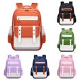 thumbnail image 1 of UJNDER Cloud Design Large Capacity Backpack for Elementary Students Lightweight Weight-Reducing Daypack for Boys and Girls Girls School Backpack,02_Orange,Large, 1 of 4