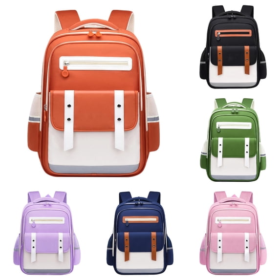 UJNDER Cloud Design Large Capacity Backpack for Elementary Students Lightweight Weight-Reducing Daypack for Boys and Girls Girls School Backpack,02_Orange,Large