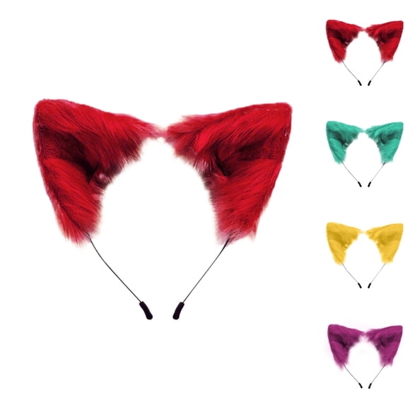 UJNDER Cute Headbands for Women Soft Cat Ear Headband Stylish Fashion Hair Accessories for Women Z01_Red,One Size