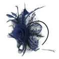thumbnail image 1 of UJNDER Elegant Headpiece for Parties Flapper Style Bridal Headband With Pearls Hair Accessories for Women Navy, 1 of 4