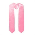 thumbnail image 1 of UJNDER Elegant Solid Graduation Stoles Academic Sash Shawl with Tassel for Gown Accessories Commencement Ceremony Pink, 1 of 2